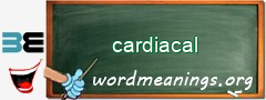 WordMeaning blackboard for cardiacal